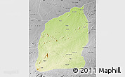 Physical Map of Mecuburi, desaturated