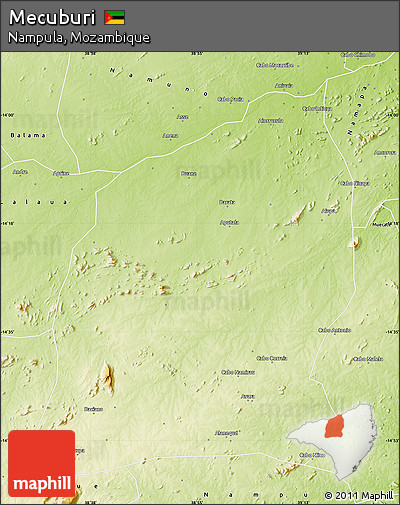 Physical Map of Mecuburi