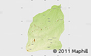 Physical Map of Mecuburi, single color outside