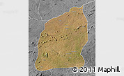 Satellite Map of Mecuburi, desaturated