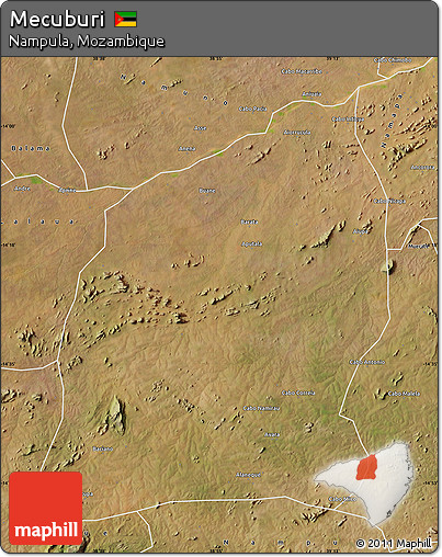 Satellite Map of Mecuburi