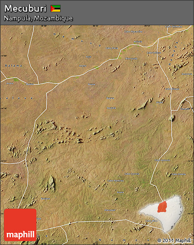Satellite Map of Mecuburi