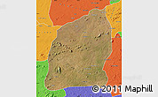 Satellite Map of Mecuburi, political outside