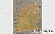 Satellite Map of Mecuburi, semi-desaturated