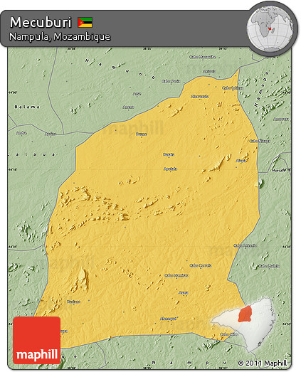 Savanna Style Map of Mecuburi