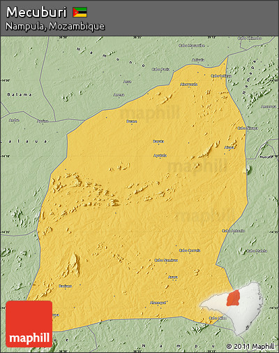 Savanna Style Map of Mecuburi