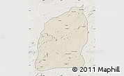 Shaded Relief Map of Mecuburi, lighten