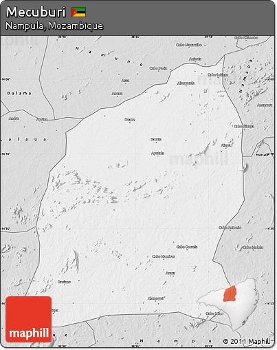 Silver Style Map of Mecuburi
