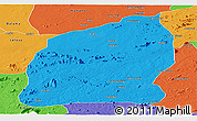 Political Panoramic Map of Mecuburi