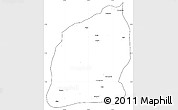 Blank Simple Map of Mecuburi, cropped outside