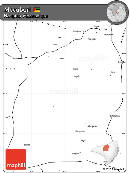 Blank Simple Map of Mecuburi