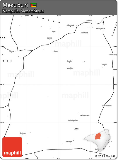 Blank Simple Map of Mecuburi