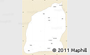 Classic Style Simple Map of Mecuburi, single color outside