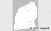 Gray Simple Map of Mecuburi, single color outside