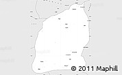 Silver Style Simple Map of Mecuburi