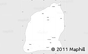 Silver Style Simple Map of Mecuburi, single color outside