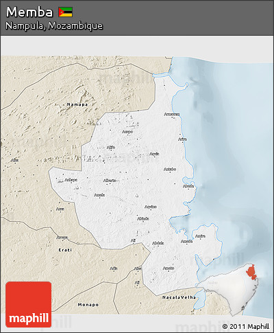Classic Style 3D Map of Memba