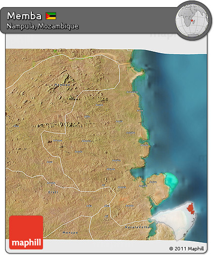 Satellite 3D Map of Memba