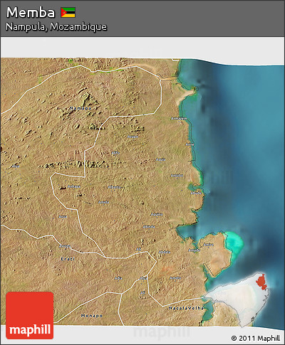 Satellite 3D Map of Memba