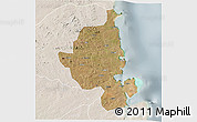 Satellite 3D Map of Memba, lighten