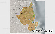 Satellite 3D Map of Memba, lighten, semi-desaturated