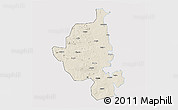 Shaded Relief 3D Map of Memba, cropped outside