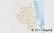 Shaded Relief 3D Map of Memba, lighten