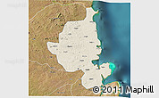 Shaded Relief 3D Map of Memba, satellite outside