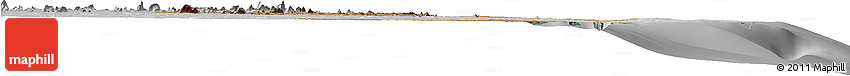 Satellite Horizon Map of Memba, lighten, desaturated