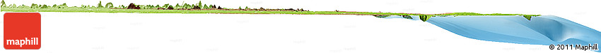 Satellite Horizon Map of Memba, physical outside