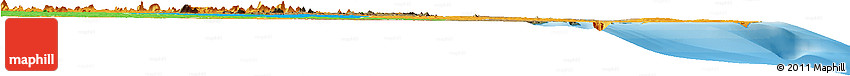Satellite Horizon Map of Memba, political outside