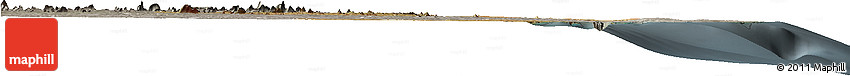 Satellite Horizon Map of Memba, semi-desaturated