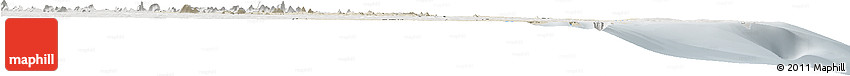 Shaded Relief Horizon Map of Memba, lighten, semi-desaturated