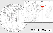 Blank Location Map of Memba, within the entire country