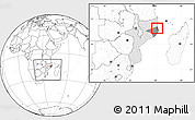 Blank Location Map of Memba, highlighted country, highlighted parent region, within the entire country