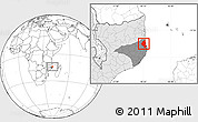 Blank Location Map of Memba, highlighted country, highlighted parent region