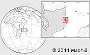 Blank Location Map of Memba, highlighted country