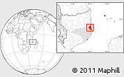 Blank Location Map of Memba, highlighted parent region