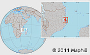 Gray Location Map of Memba