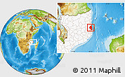 Physical Location Map of Memba, highlighted country