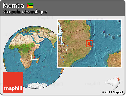 Satellite Location Map of Memba