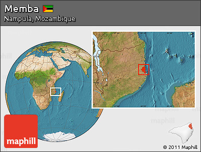 Satellite Location Map of Memba