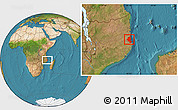 Satellite Location Map of Memba