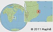 Savanna Style Location Map of Memba