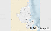 Classic Style Map of Memba, single color outside