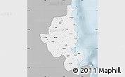 Gray Map of Memba, single color outside