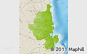 Physical Map of Memba, shaded relief outside