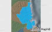 Political Map of Memba, darken, semi-desaturated