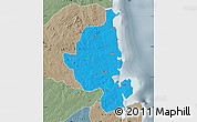 Political Map of Memba, semi-desaturated