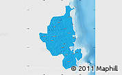 Political Map of Memba, single color outside